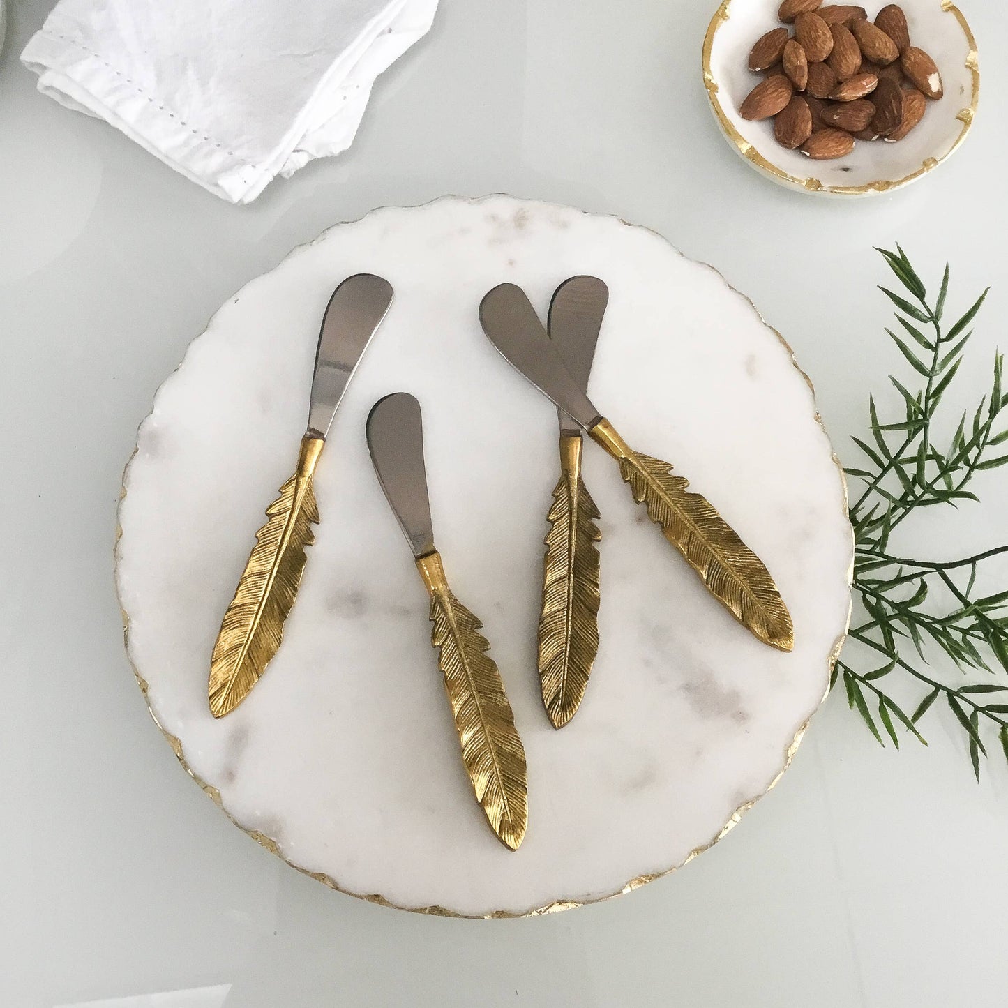 Aluminum & Gold Leaf Spreader $4 each