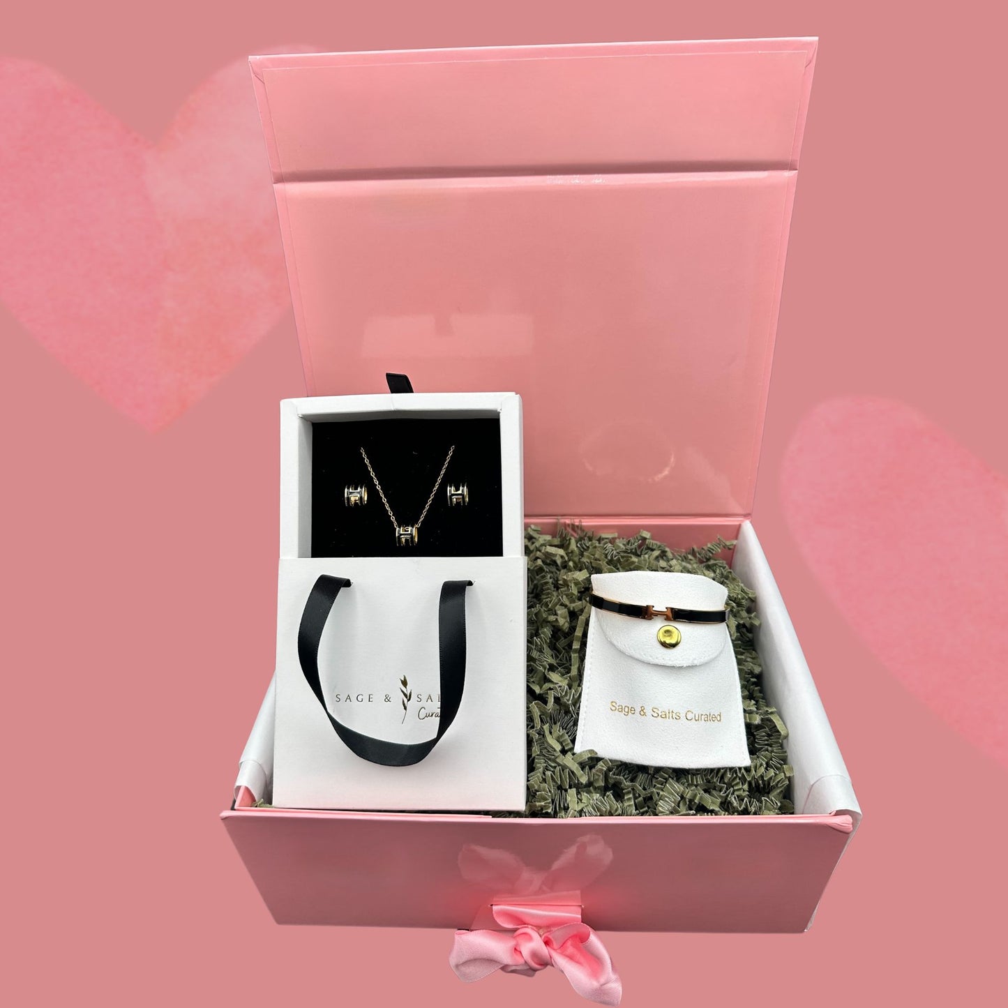"H" Bling Box- Waterproof Jewelry Set