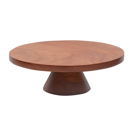 ACACIA WOOD ROUND CAKE STAND