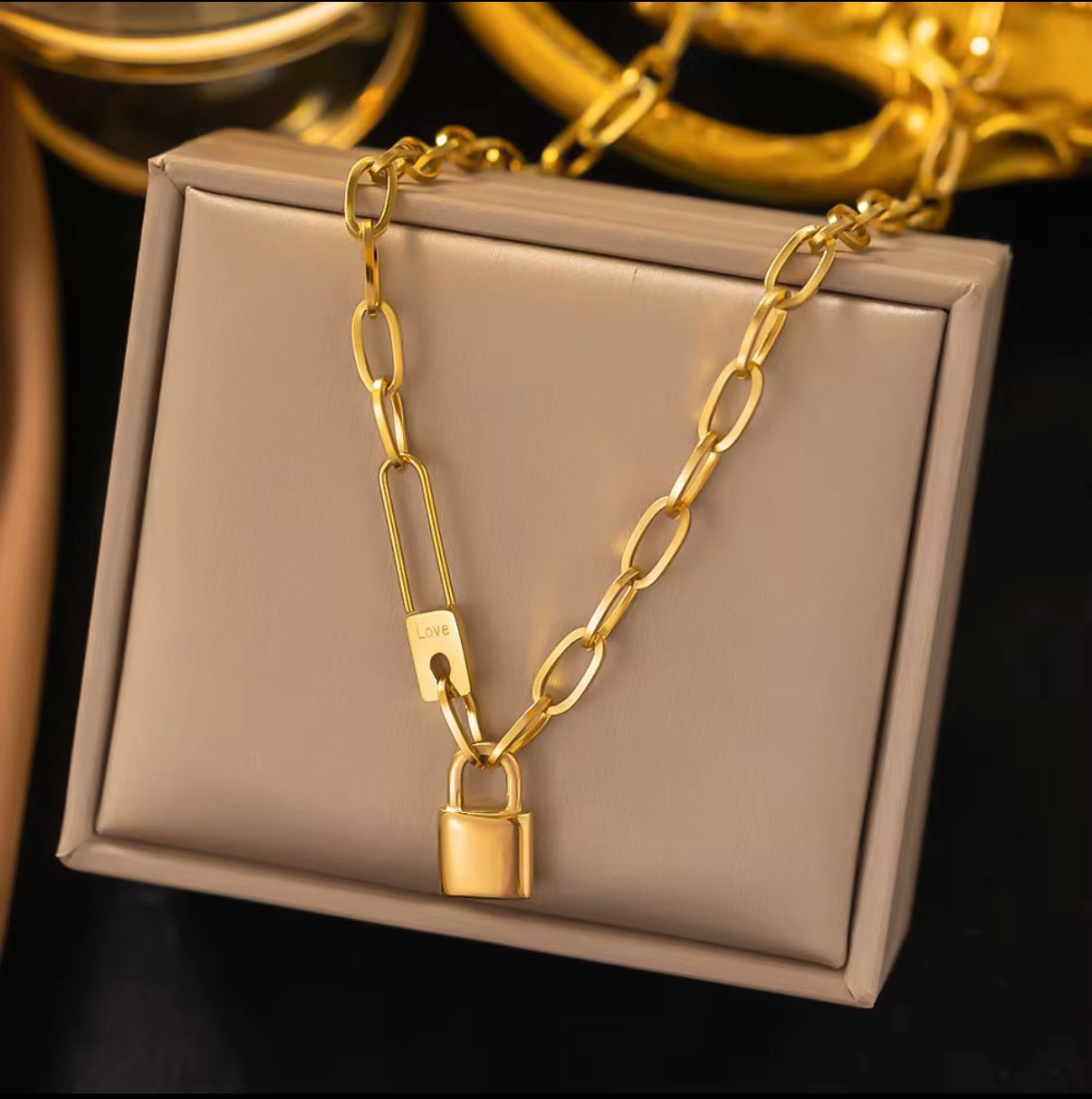 Lock Necklace Waterproof